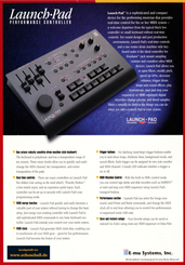 E-mu Systems Brochure Launch Pad Performance Controller 1996 english