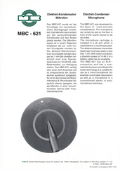 MBHO Prospekt MBC621 Grenzflächenmikrofon 1994 deutsch english