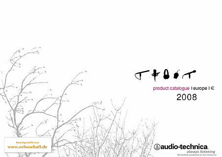 Audio Technica General Catalog 2008 english