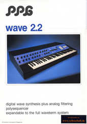 PPG Prospekt Wave 2.2 Synthesizer deutsch english