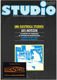 Heft 15-EMI Elektrola-Studios-AES Notizen 