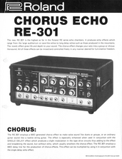 Roland Brochure RE-301 Chorus Echo 1977 english