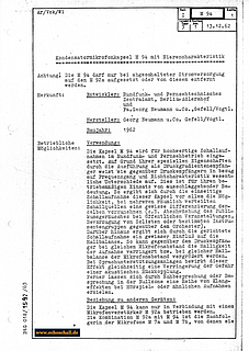 Neumann Gefell Typenblatt M94 Mikrofonkapsel 1962 deutsch