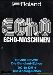 Roland Prospekt Echo-Maschinen 1977 deutsch