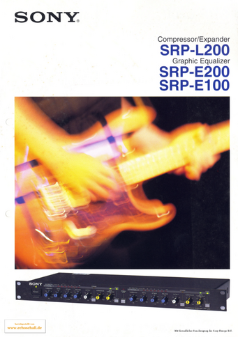 Sony Brochure SRP-Series Compressor Equalizer 1997 english