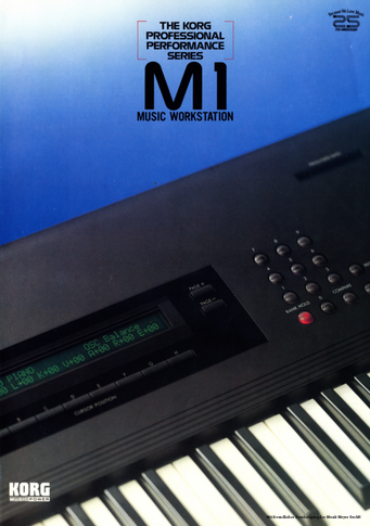 Korg Prospekt M1 Workstation 1988 deutsch