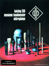 Neumann Katalog 130 Mikrofone 1988 deutsch