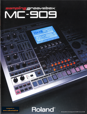 Roland Prospekt MC-909 Groovebox 2004 deutsch
