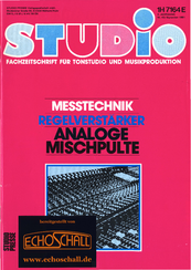 Studio Magazin Heft 43-Thomas Kuckuck-Marktübersicht Dynamikprozessoren-Einmessen_Bandmaschinen