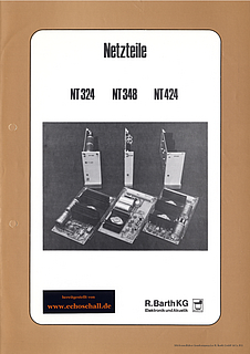 Barth Prospekt NT324 NT3448 NT424 Netzteile deutsch