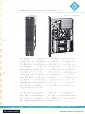 Neumann Prospekt TLTV Leitungsverstärker 1963 deutsch