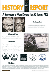 AKG History Report 50 Years 1997 english