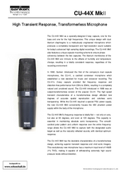 Sanken Brochure CU-44BX MK2 2 Way Capsule Microphone 2012 english