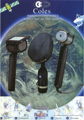 Coles Brochure Ribbon Microphones english