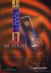 Audio Technica Brochure 40 Series Microphonesenglish 