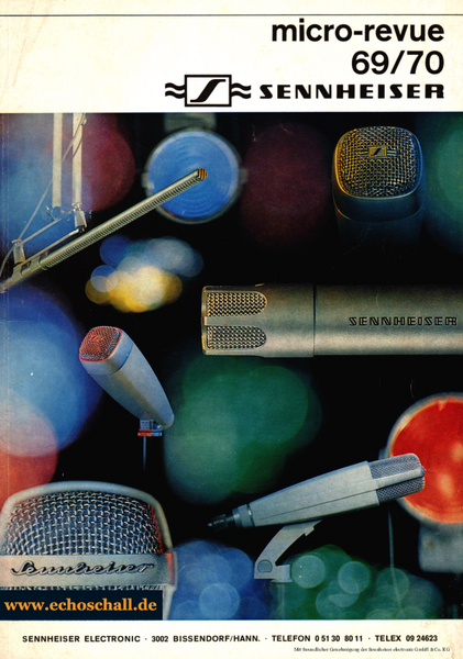 Sennheiser Katalog micro-revue 1969 deutsch 