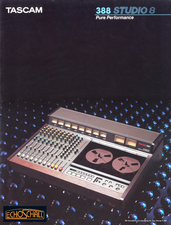 Tascam Brochure 388 Studio 8 Multitrack-Recorder 1986 english