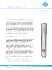 Neumann Prospekt KM74 Mikrofon 1966 deutsch