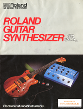 Roland Prospekt Guitar Synthesizer GR-300 GR-100 GR-33b 1982 deutsch