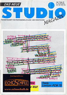 Studio Magazin Heft 90-Test Lexicon PCM-70 Hall-Gärtner & Wahle Studios-Mischpultautomation