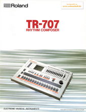 Roland Brochure TR-707 Drumcomputer 1984 english