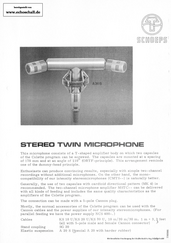 Schoeps Brochure MTSC34 MTSC44 MTSC54 ORTF-Microphones 1977 english