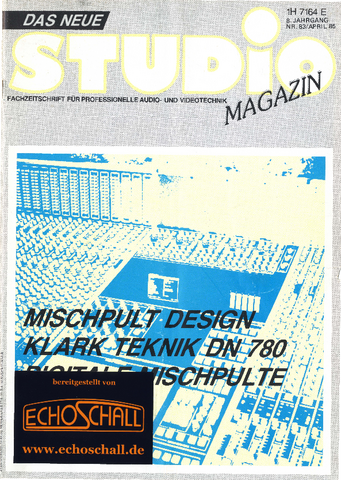 [Translate to Englisch:] Studio Magazin Heft 83-Digitale Mischpulte-Vorstellung Westec LT 3000 Mischpult