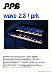 PPG Prospekt Wave 2.3 / PRK Synthesizer deutsch english