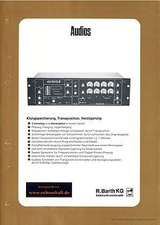Barth Prospekt Audios Effektgerät deutsch