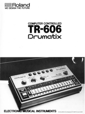 Roland Brochure TR-606 Drumcomputer 1982 english