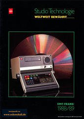 EMT Katalog Tonstudiotechnik 1989 deutsch 