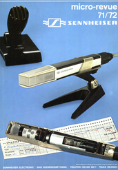 Sennheiser Katalog micro-revue 71/72 1971 deutsch