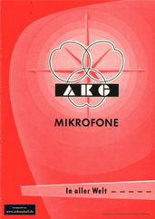 AKG Katalog Mikrofone 1959 deutsch