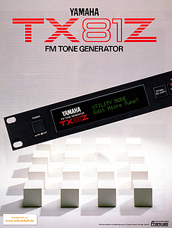 Yamaha Brochure TX81Z Tone Generator 1987 français