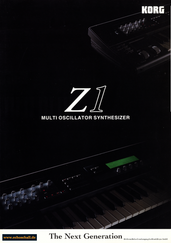 Korg Prospekt Z1 Synthesizer 1997 deutsch