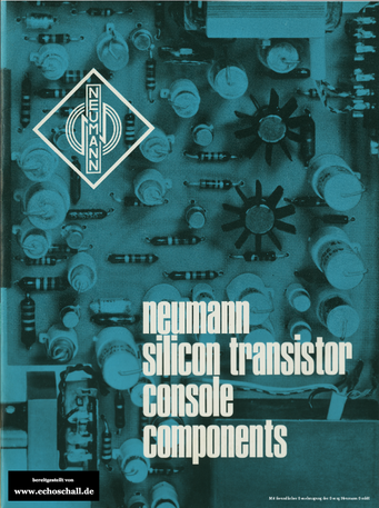 Neumann Catalog Mixing Console Components 1969 english