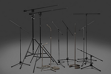 microphone stands K&M, Danner, Philips