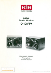 Klein + Hummel Brochure O198 Studio Monitor english