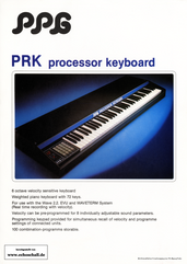 PPG Brochure PRK Processor Keyboard english