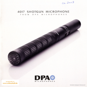 DPA Microphones Brochure 4017 Shotgun Microphone 2007 english