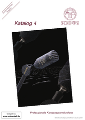 Schoeps Katalog 4 Mikrofone 2001 deutsch