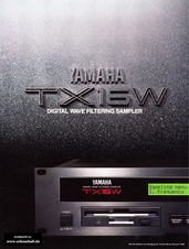 Yamaha Brochure TX16W Sampler 1988 english