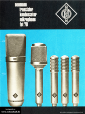 Neumann Katalog fet70-Mikrofone 1969 deutsch