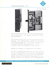 Neumann Prospekt TV60 Verstärker 1963 deutsch