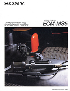 Sony Brochure ECM-MS5 MS-Stereo Microphone 1989 english