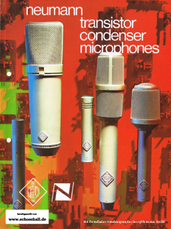 Neumann Catalog Microphones 1971 english