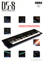 Korg Prospekt DS-8 Synthesizer 1987 deutsch