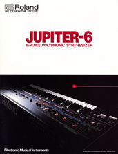 Roland Brochure Jupiter-6 Synthesizer 1983 english