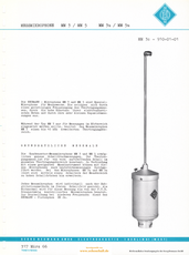 Neumann Prospekt MM3c MM5c Messmikrofone 1966 deutsch