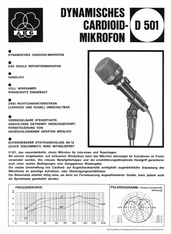 AKG Prospekt D501 Mikrofon deutsch